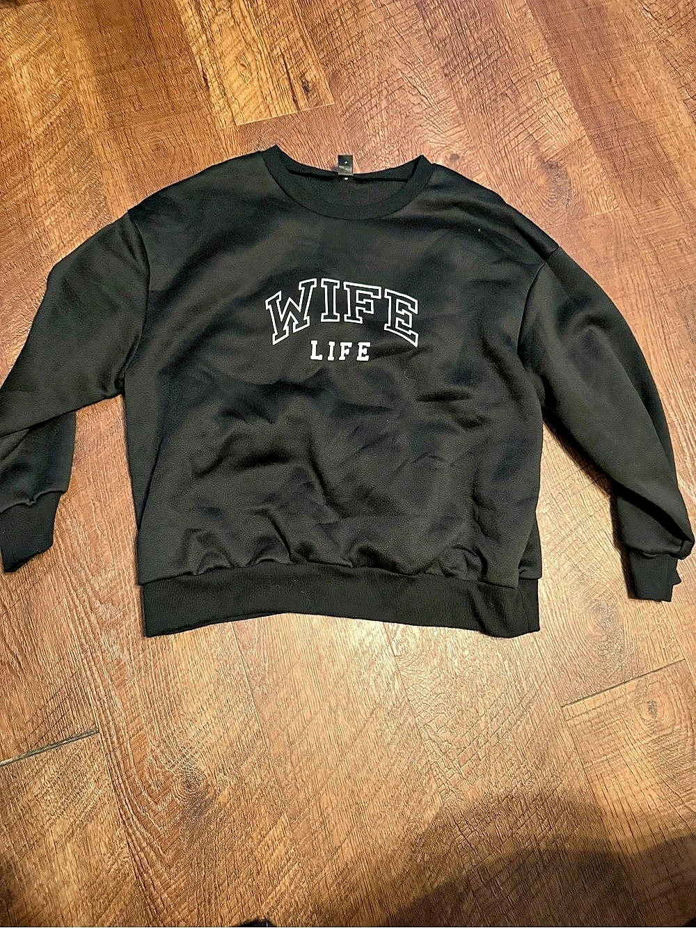 Nines Curve Wife Life sweatshirt Black Size XXL Like New